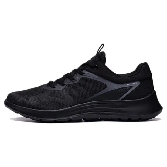 LINING Feather Running Shoes Men Low-Top Black