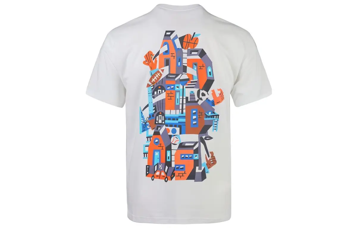 Adidas T-Shirts Men's White Crew Neck Thin Straight Fit