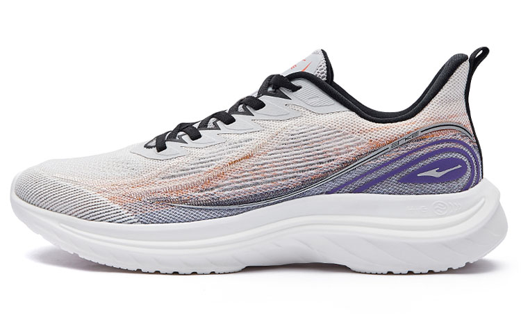 Erke Slip Resistant, Abrasion Resistant, Breathable Low top Running Shoes Men’s Gray Purple