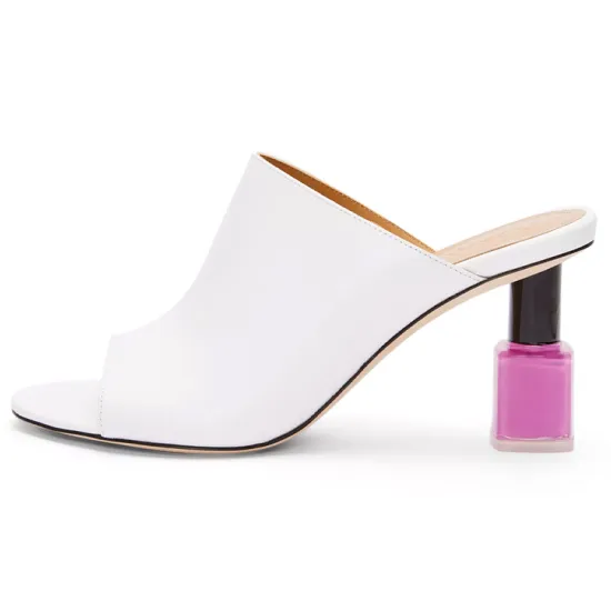 LOEWE Odor-Resistant Slide Slippers Women's Pink White