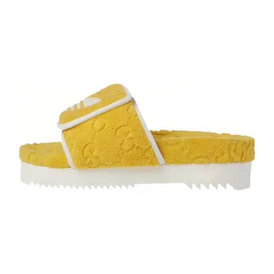 GUCCI Adidas X GUCCI Women's Gg Platform Sandal 'Yellow Cotton Sponge' Women's