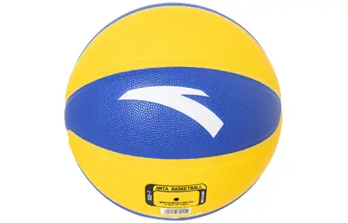 Anta KT series PU basketball, cement floor wear-resistant professional competition, blue and yellow color matching, No. 7 training, same style for men and women