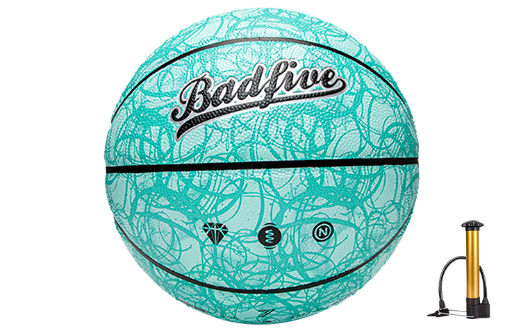 Li Ning Pu Basketball Green Size 7 Training Unisex China Mainland Version
