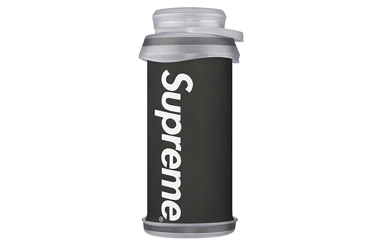 Складная бутылка для воды Supreme Collapsible Water Bottle (черно-красная)