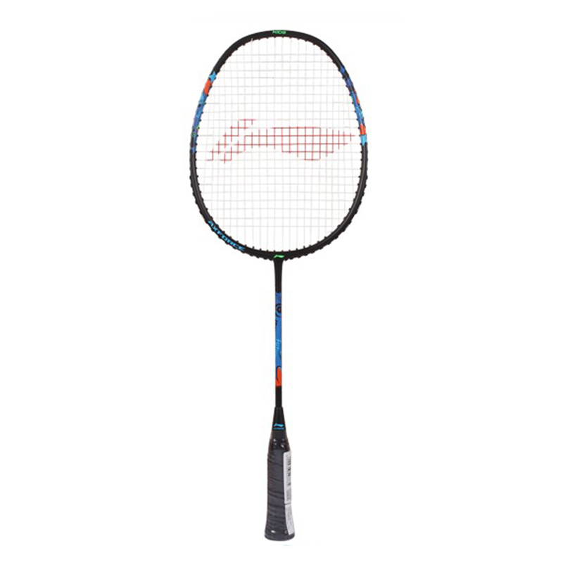 Li Ning Thunder JR Carbon Aluminum Badminton Rackets Offensive Type Heavy Head, Stiff Shaft Entry level 555MM 7U Black