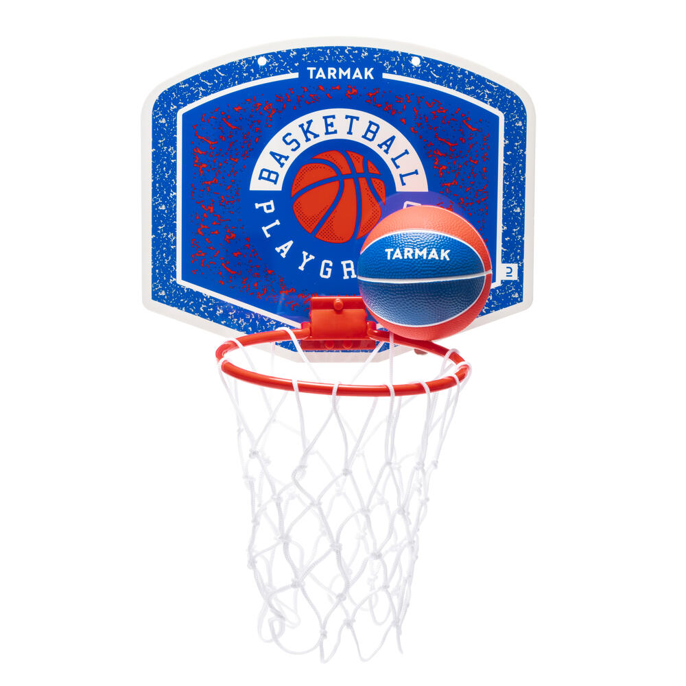 DECATHLON Basketball Goals Frame ABS Resin, Plate Polypropylene Fiber, Ball Polyvinyl Chloride Indoor Kids