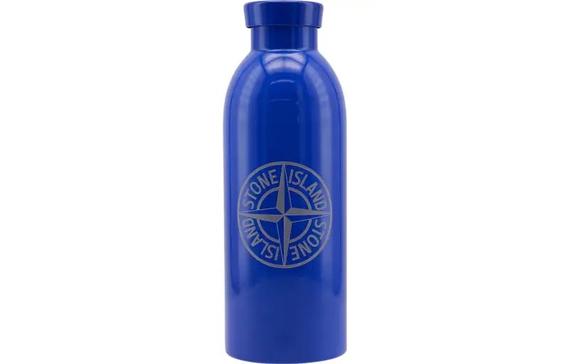 STONE ISLAND Sports bottle, cornflower blue glass stainless steel, 500 ml