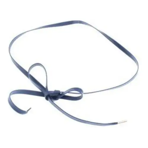 Maison Margiela Brand Logo Belts Women's Blue Width 0.9CM