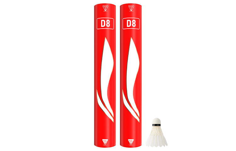 Li Ning D8 Duck Feather Shuttlecock 12 Pack Water Duck Feather Middle Board Duck Feather Shuttlecocks