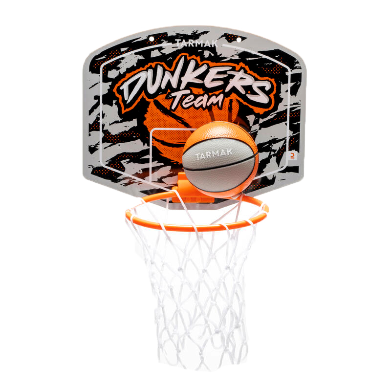 DECATHLON Basketball Goals Frame ABS Resin, Plate Polypropylene Fiber, Ball Polyvinyl Chloride Indoor Kids