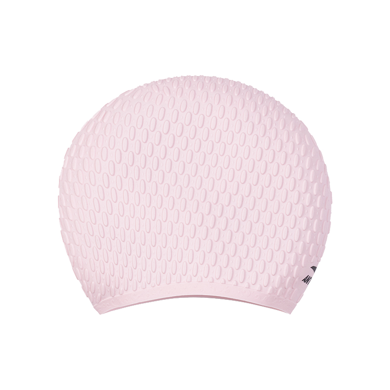 Anta Swimming Caps Silicone Swim Unisex Gray Pink