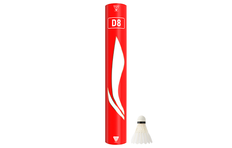 Li Ning D8 Duck Feather Shuttlecock 12 Pack Water Duck Feather Middle Board Duck Feather Shuttlecocks