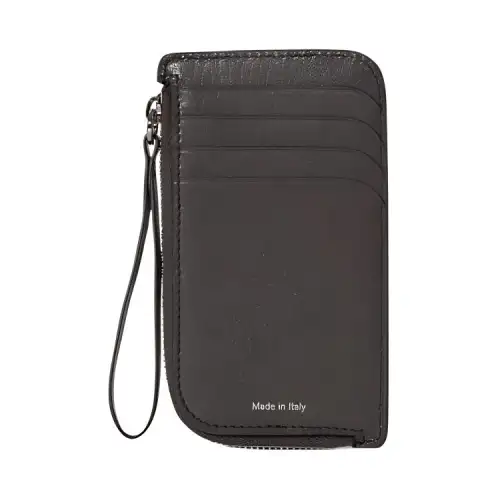 THE ROW Goatskin Wallet Regular Women's Cool Gray