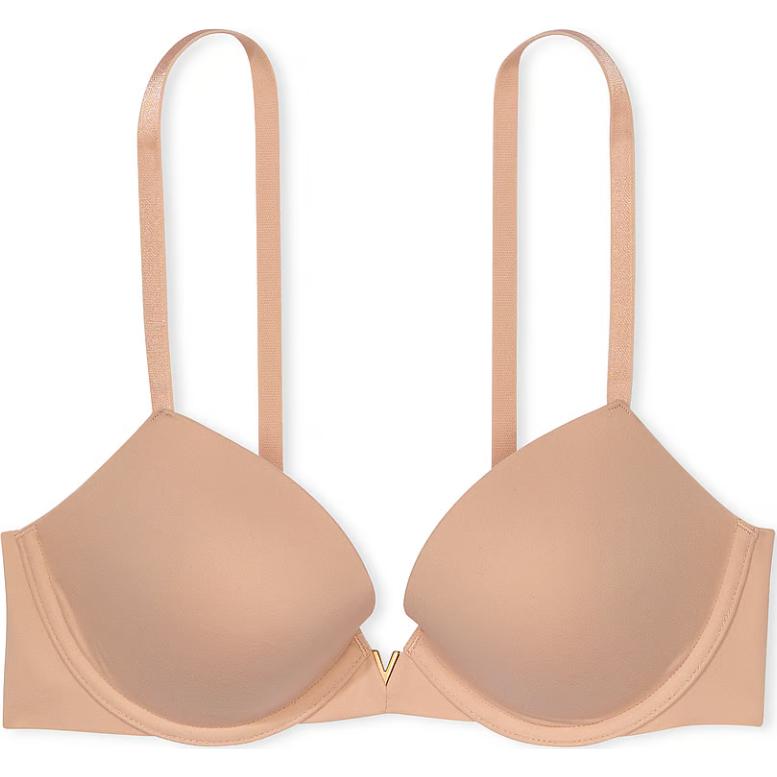 Женский бюстгальтер Victoria's Secret Dream Angels Lace Push-Up Bra / Praline (бежевый)