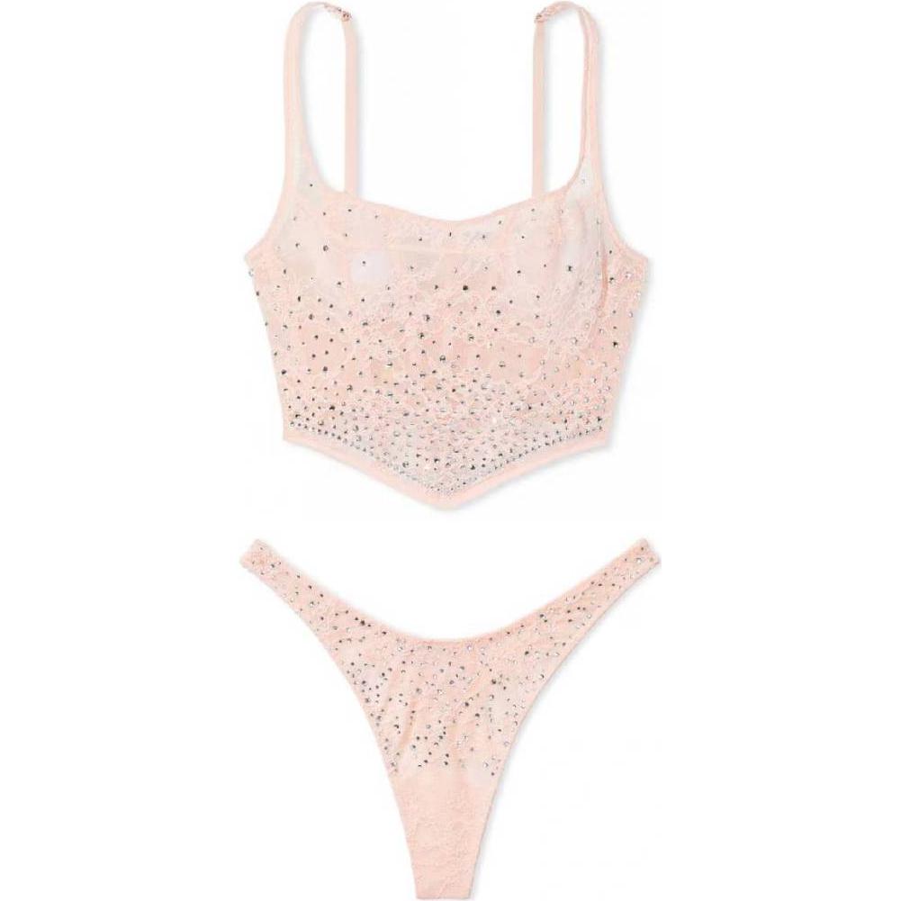 Женский комплект нижнего белья Victoria's Secret (розовый)