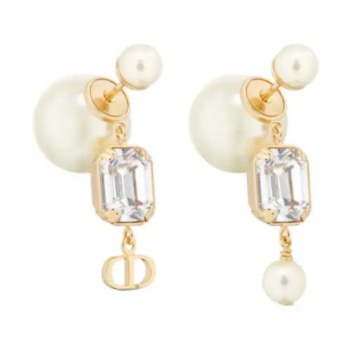 DIOR Metal Earrings Women's Gold