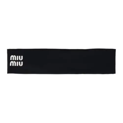 MIU MIU Fabric Hair Bands Women's Black
