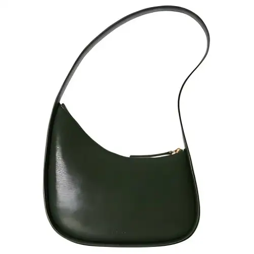 THE ROW Goatskin Handbag, Shoulder Bag Women's Seaweed Green