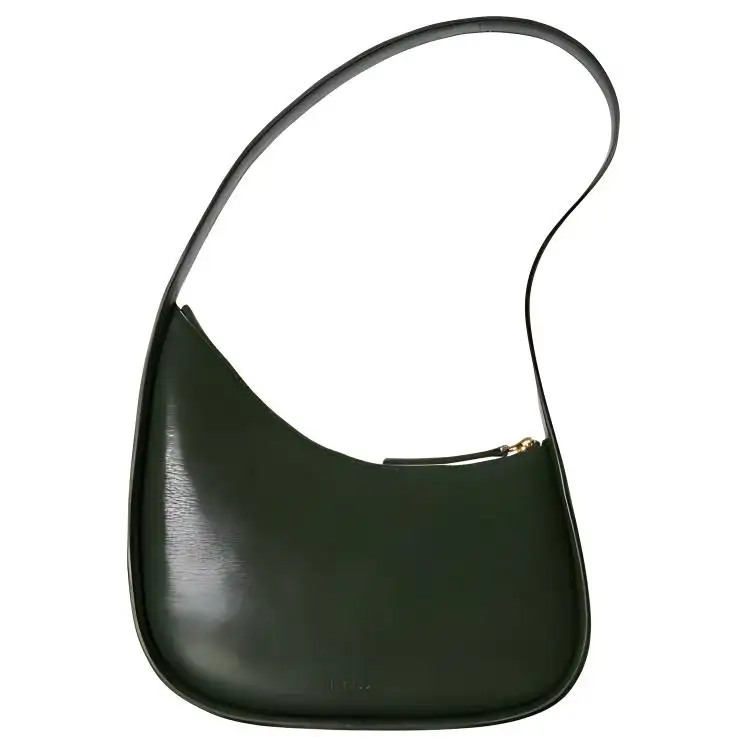 THE ROW Goatskin Handbag, Shoulder Bag Women's Seaweed Green