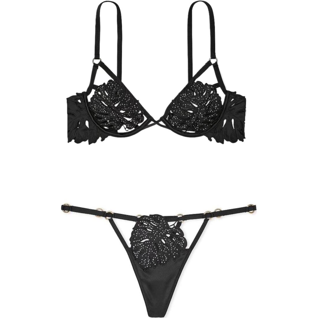 Женский комплект нижнего белья Victoria's Secret (черный)