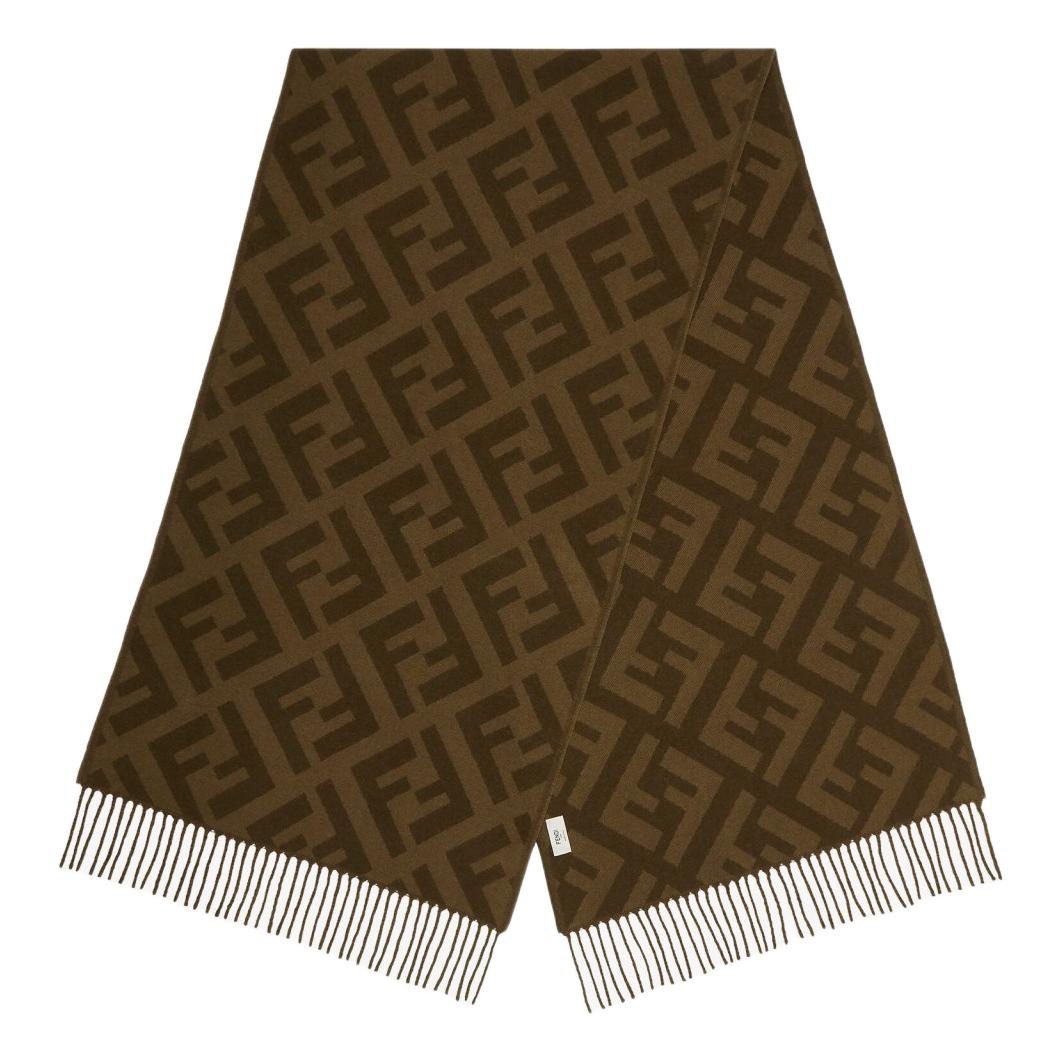 Шарф Fendi Logo (зеленый)