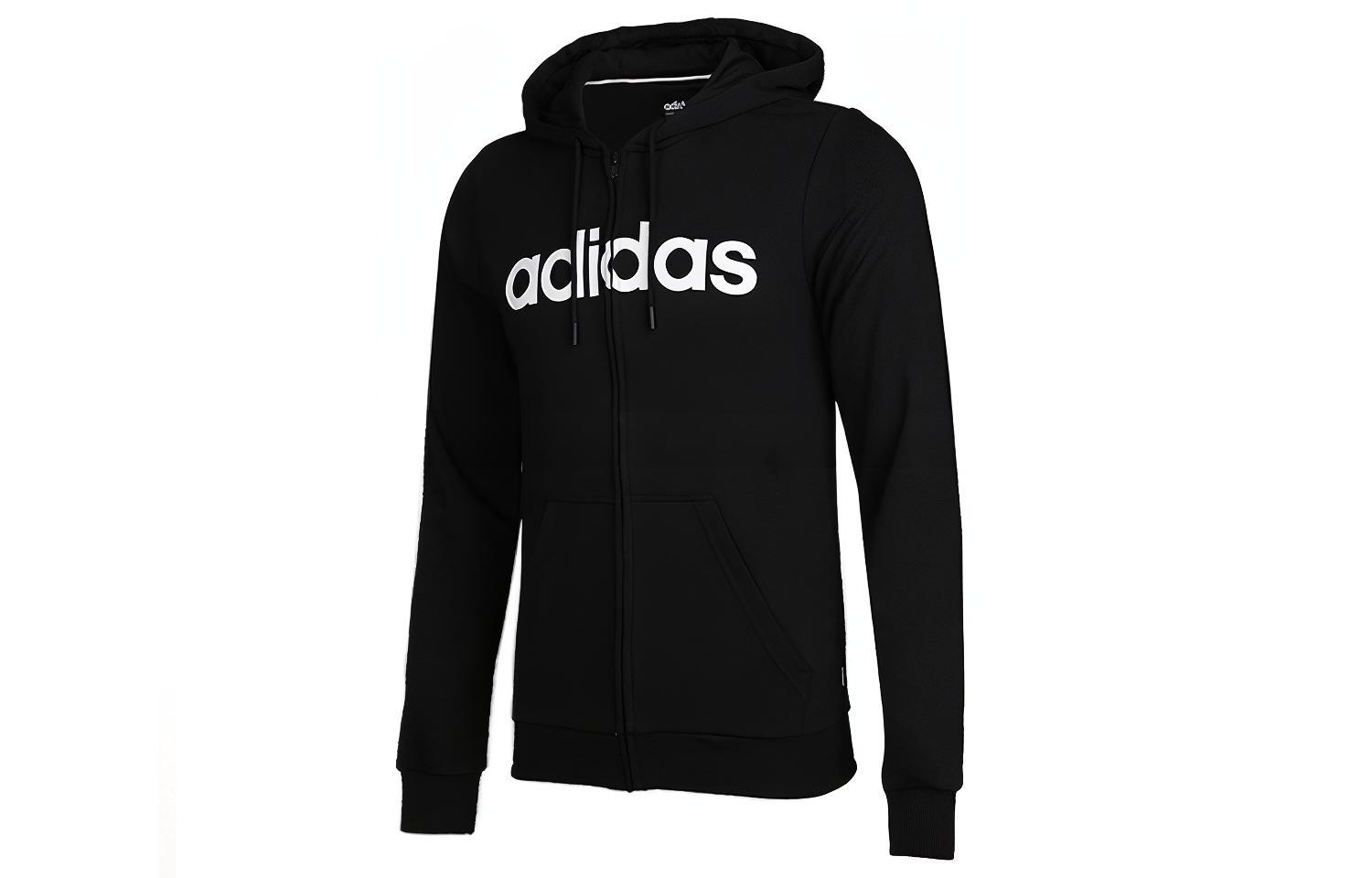 Мужская куртка adidas M Ce Zip Hdy (черная) — фото 3