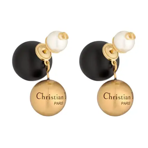 DIOR Metal Earrings Women's Gold