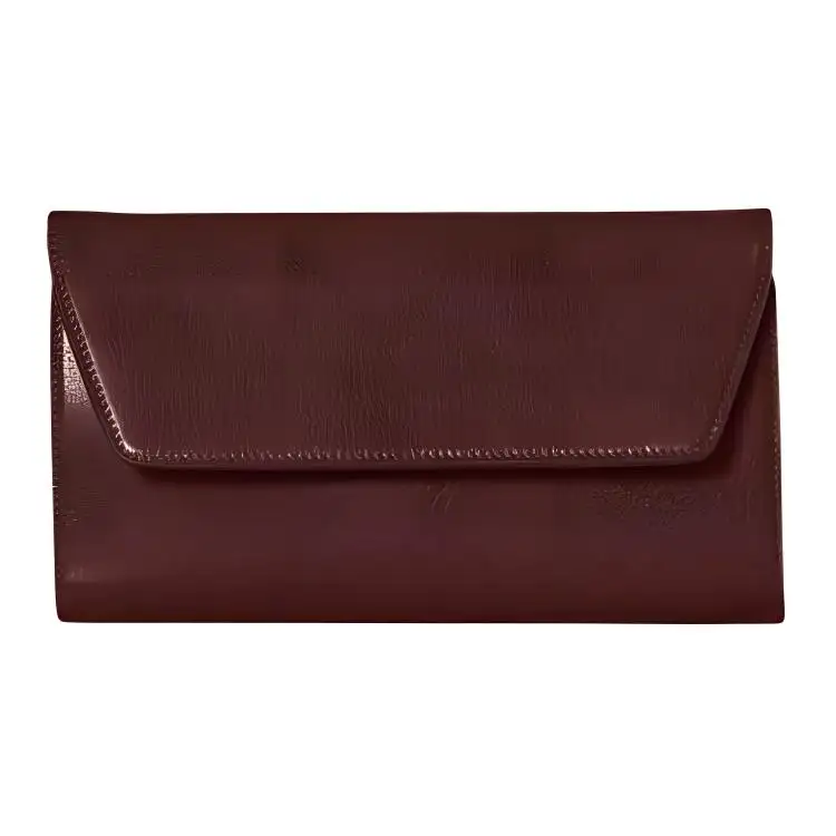 THE ROW Goatskin Evening Bag, One Shoulder Clutch Women's Dark Purple