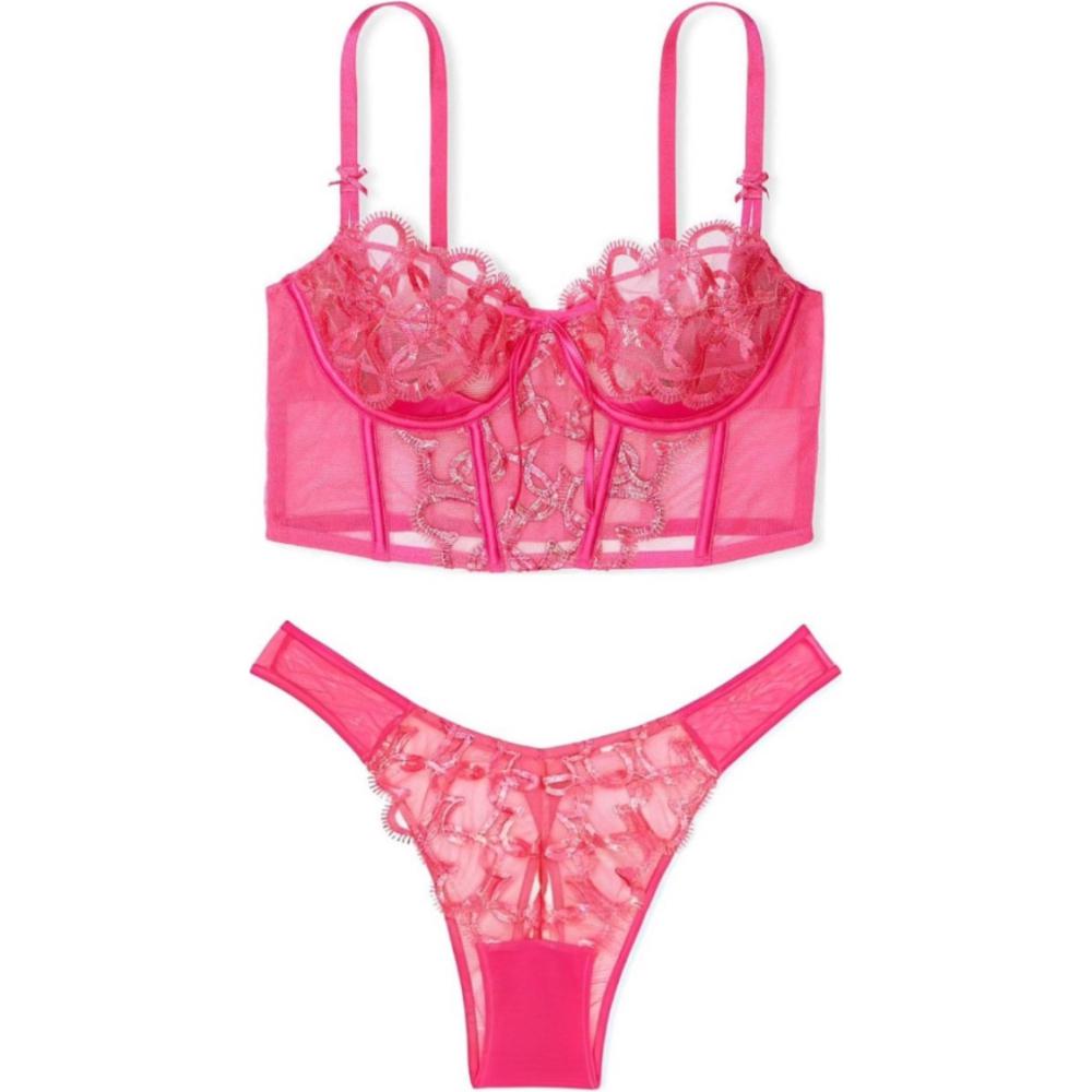 Женский комплект нижнего белья Victoria's Secret (розовый)