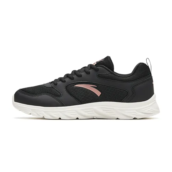 ANTA Running Shoes Women's Low-Top Black/Rose Gold
