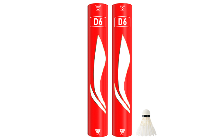 Li Ning D6 Duck Feather Shuttlecock 12 Pack Duck Feather Shuttlecocks