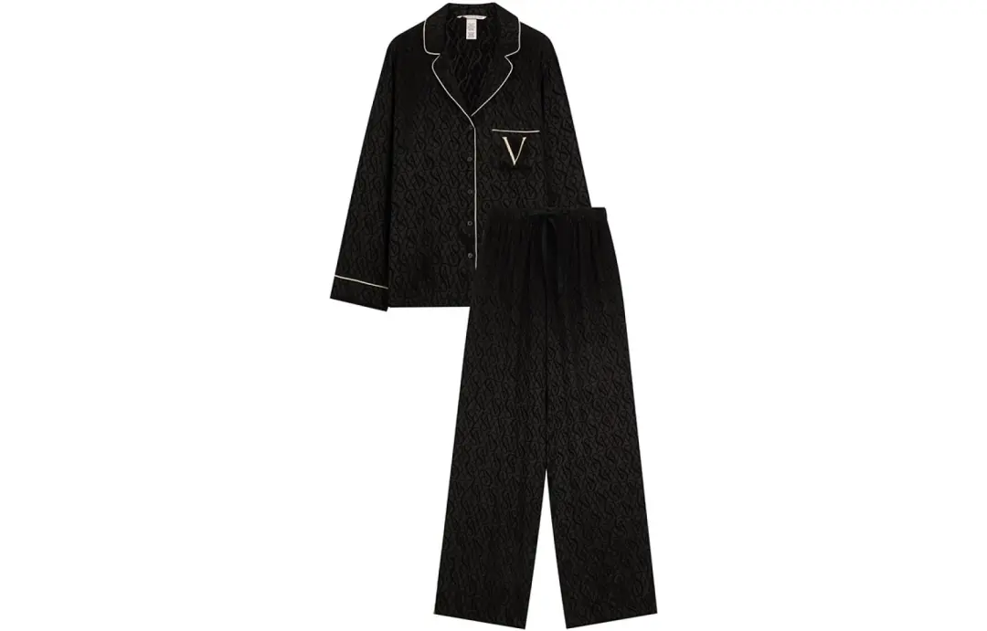 Victoria's Secret Pajama Set Women's Black