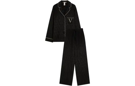 Victoria's Secret Pajama Set Women's Black