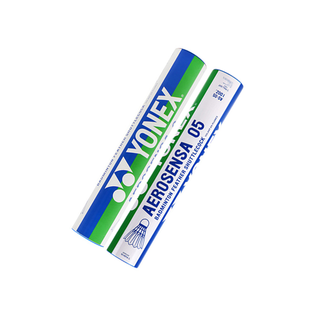 YONEX Aerosensa Collection AS05 Duck Feather Shuttlecock 12 Pack Duck Feather All Round Duck Feather Shuttlecocks