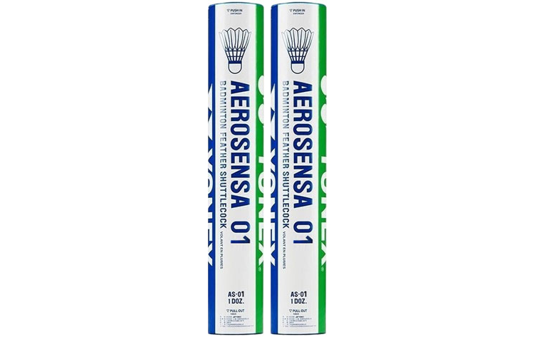 YONEX Aerosensa Collection 12 Pack Duck Feather Shuttlecocks