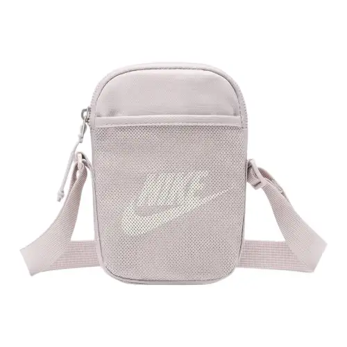 Nike Heritage Nylon Crossbody Bags Small Unisex Platinum Purple & Peak White