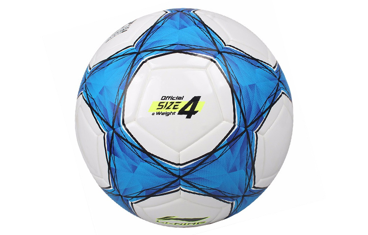 Li Ning Size 4 Soccer Ball TPU Seamless Thermal bonding Unisex Blue White