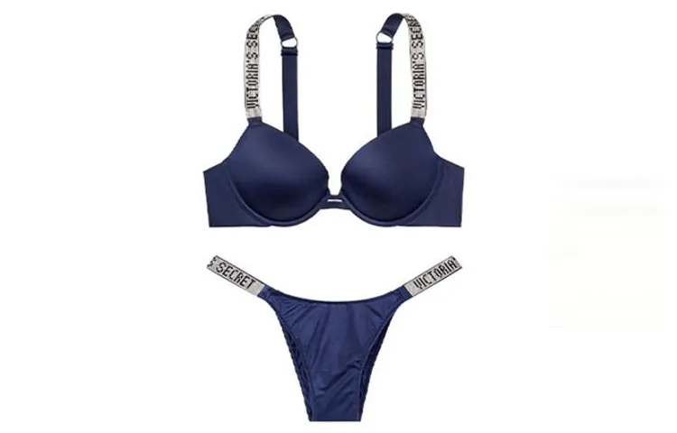 Victoria's Secret Underwear Set Women's Marine Blue