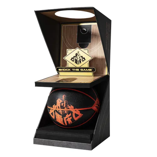 Anta Anta Palm PU basketball, light, stain-resistant, strong bounce, black and orange, No. 7 training game