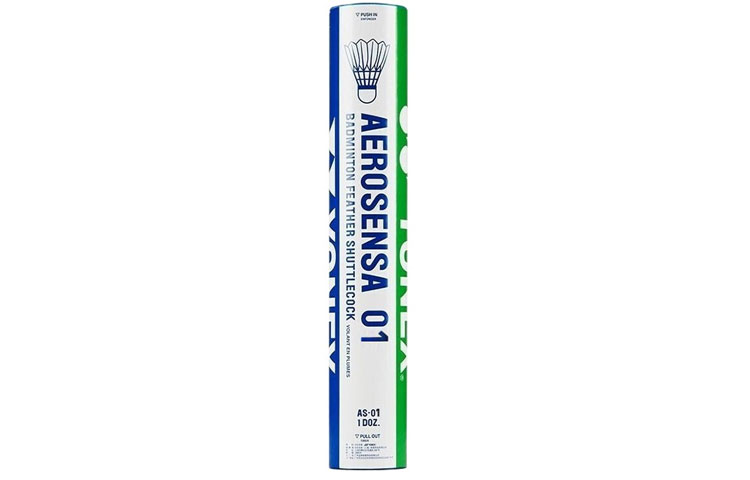 YONEX Aerosensa Collection AS 01CR 12 Pack CiGu Duck Feather Training Shuttlecocks