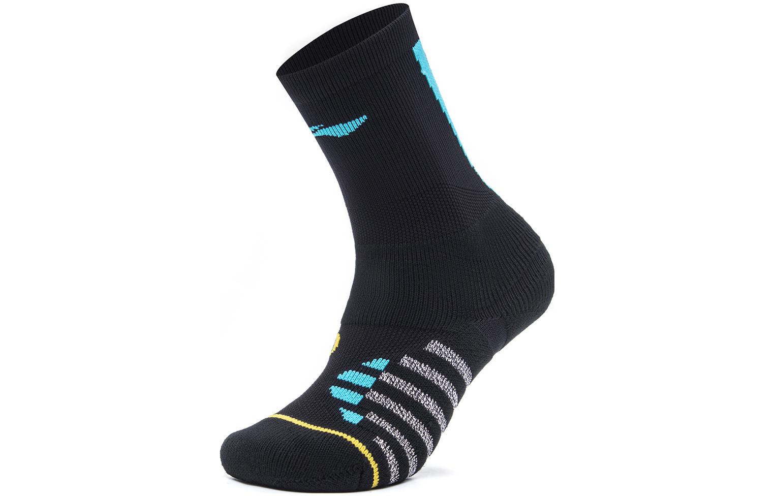 Li Ning Knee High Socks Men’s 1 Pack Black