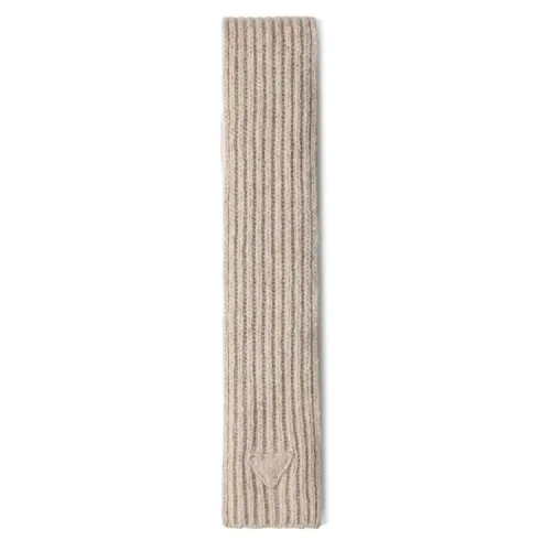 PRADA Logo detail Cashmere Scarf