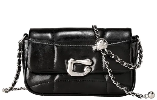 Miao Di Cow Leather Shoulder Bag, Crossbody Bag Regular Women's White/Black/Silver/Red