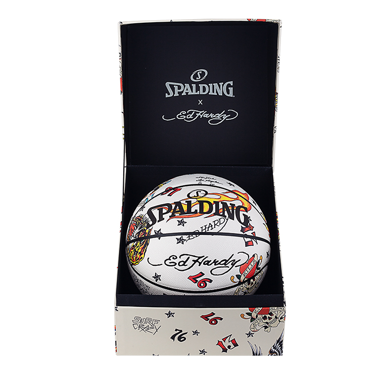 SPALDING x Ed Hardy Pu Basketball White Size 7 Training Unisex US Version