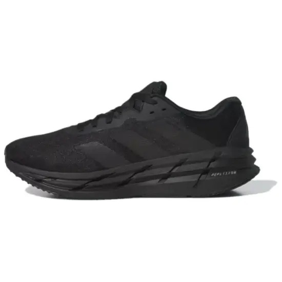 Adidas Anti Slip And Wear Resistant Lightweight Low Top Running Shoes Men's Black