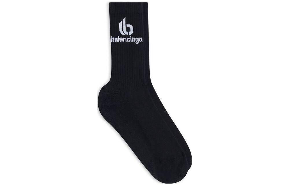 Balenciaga FW22 Crew Socks Men’s 1 Pack Black