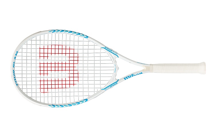Wilson TOUR SLAM Collection WREATH WHITE 326g Racket Weight 110 Square Inch Head Size Blue White Unisex Aluminum Alloy