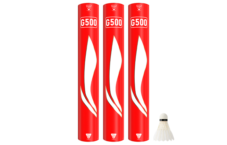 Li Ning G500 Goose Feather Shuttlecock 12 Pack Goose Feather Humped Goose Feather Professional Shuttlecocks