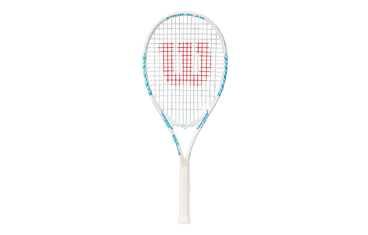 Wilson TOUR SLAM Collection WREATH WHITE 326g Racket Weight 110 Square Inch Head Size Blue White Unisex Aluminum Alloy