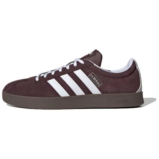 Adidas VL Court 2.0 Skateboard Shoes Unisex Low-Top Dark Gray Brown